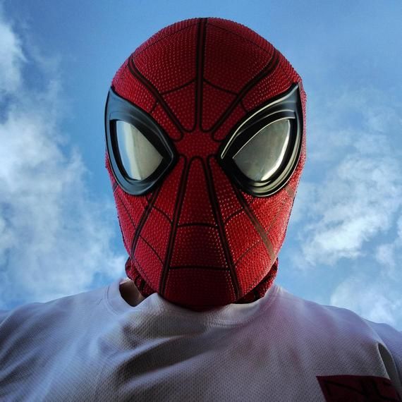 Spiderman Plastic Half Mask One Size