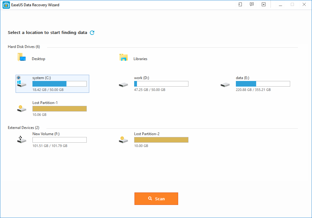 Data el easeus como recovery funciona