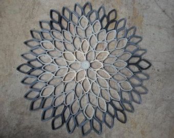 Gray Dahlia Wall Hanging Bedroom Decoration Large Round Gray Dahlia Wall Hanging Bedroom Decoration Large Round Art Mandala Decor Trendy Modern