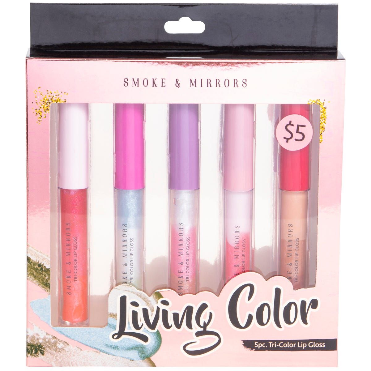 Smoke & mirrors tricolor lip gloss 5piece set Lip