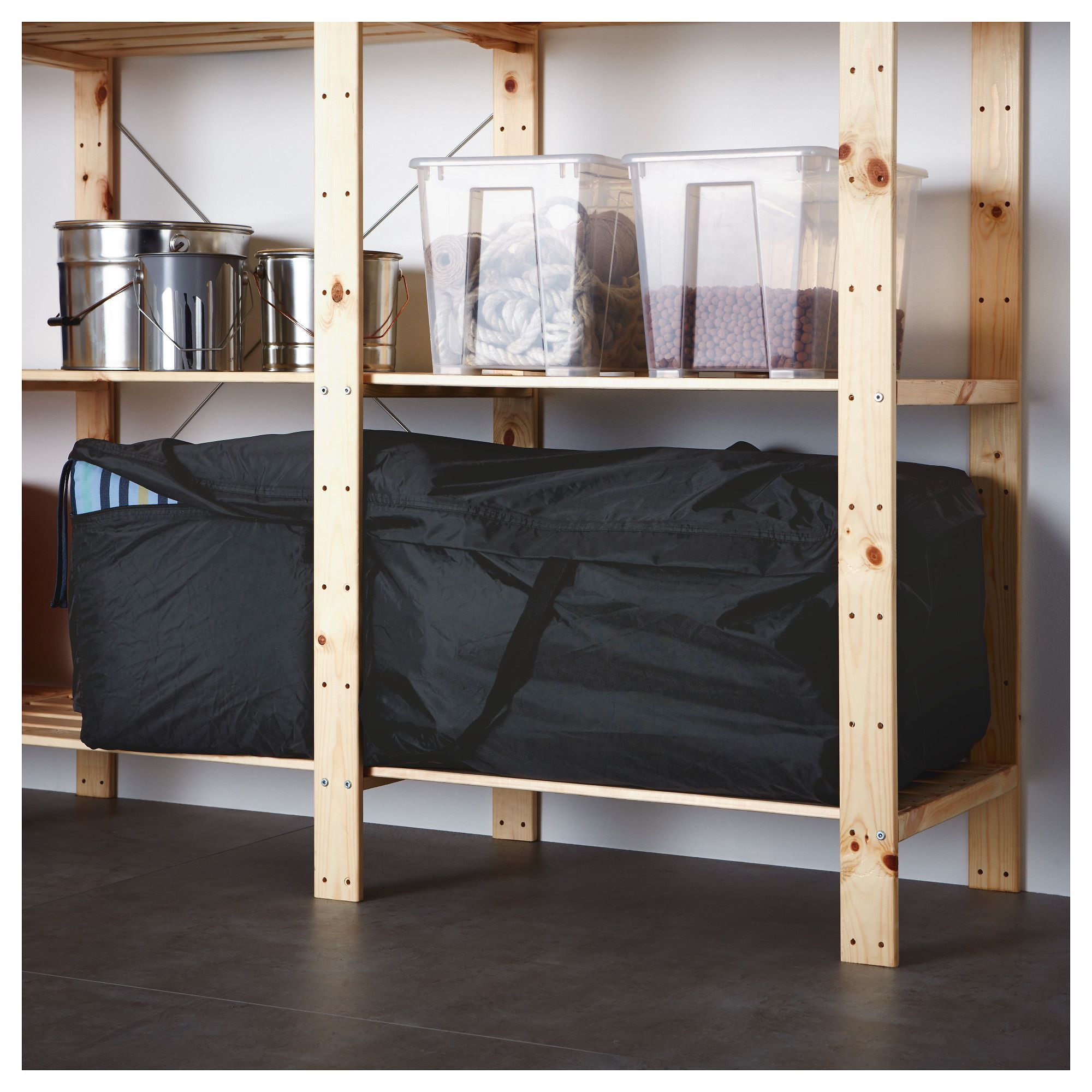Ikea Tostero Storage Bag For Pads And Cushions Black In 2019