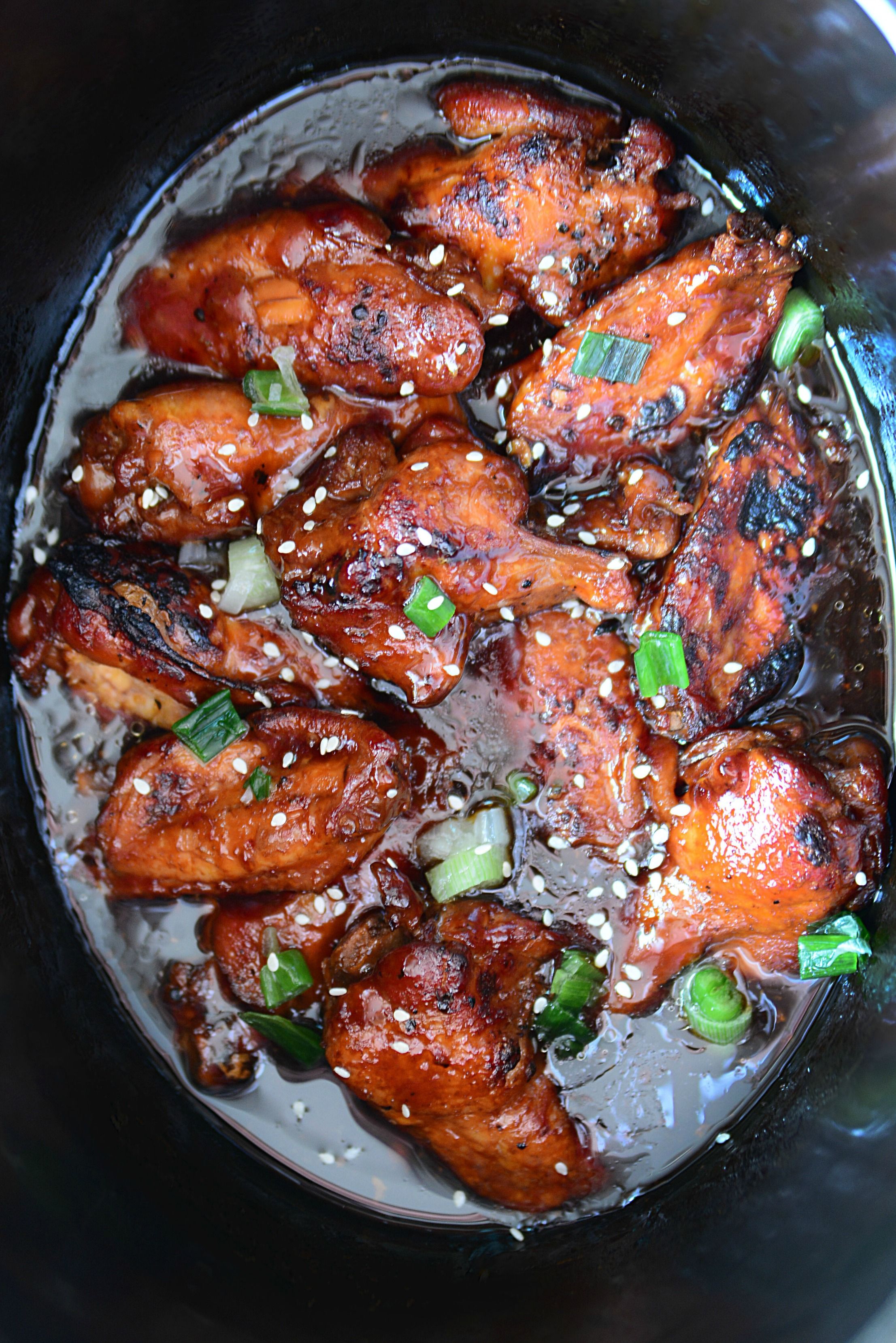 Slow Cooker Chicken Teriyaki Wings | Recipe | Slow cooker chicken, Slow