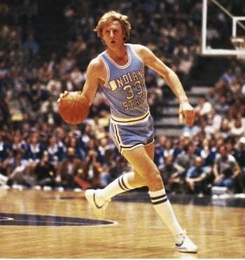 Larry Bird Indiana Basketball, Basketball History, Basketball Legends, College Basketball, Basketball Players, Basketball Court, Nba Players, Basketball Diaries, Celtics Basketball