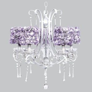 5 Light Pink Colleen Chandelier With Rose Shades 5 Light Pink Colleen Chandelier With Rose Shades