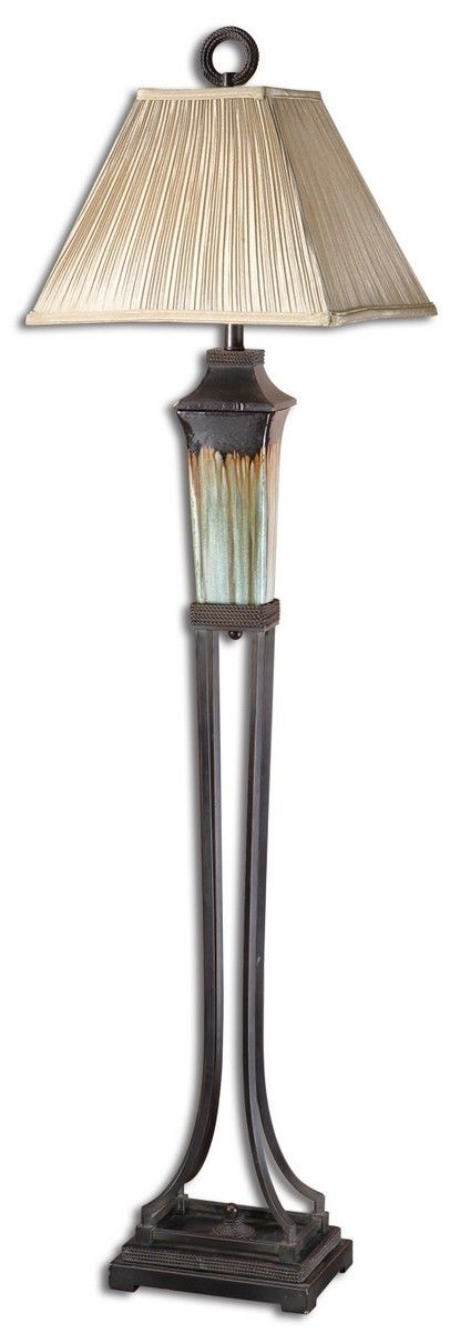 Uttermost 37 Inch Tall Olinda Table Lamp Antique Lamp Shades Ceramic Table Lamps Rustic Lamp Shades