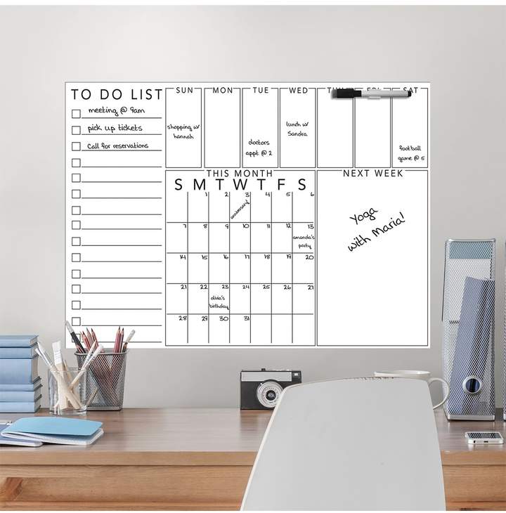 Wallpops White Off White Get Organized Message Board Hautelook Wall Board White Board Getting Organized