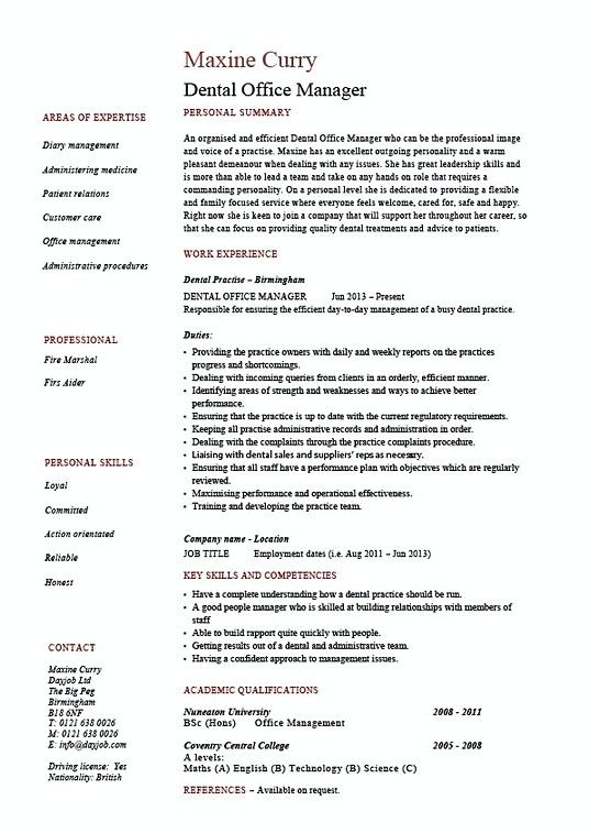 dental office manager resume , Clinic Manager Resume Template - clinic manager sample resume dental office manager resume , Clinic Manager Resume Template - clinic manager sample resume
