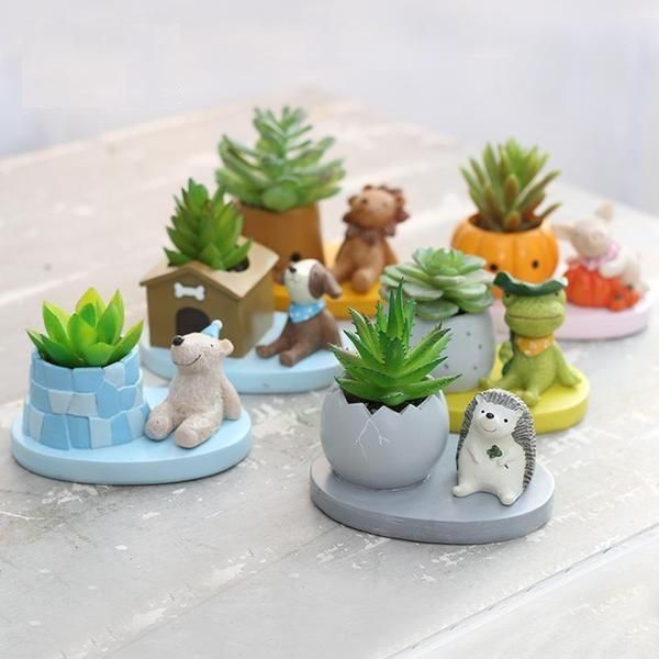 Cute Animal Bonsai & Succulent Planter