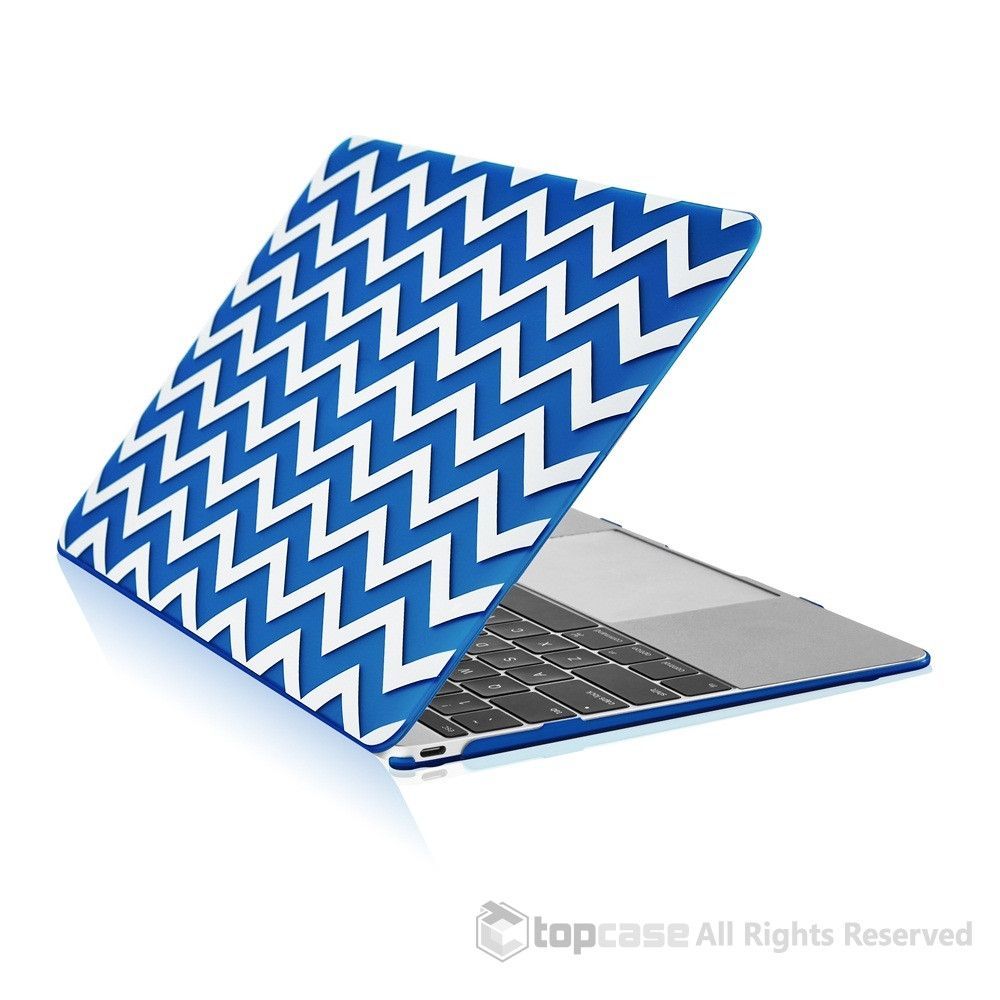 Hot Blue Chevron Keyboard Cover Skin for New Macbook 12/" with Retina Model A1534