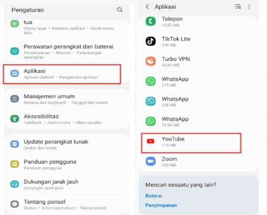 cara menghilangkan notifikasi youtube