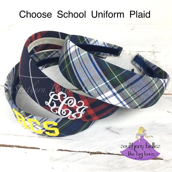 Girls Hair Scrunchie School Double Stripe Striped Uniform