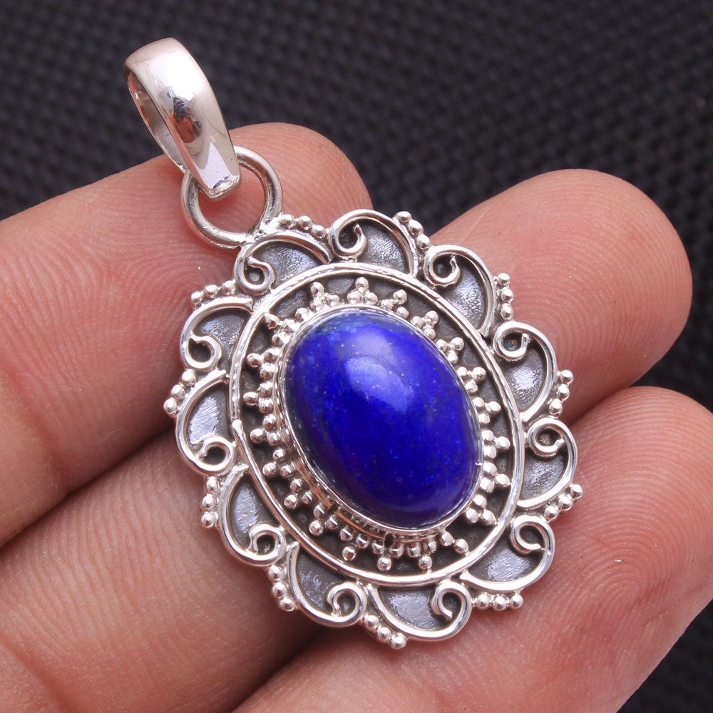 Mother/'s Day Special Blue Lapis Lazuli Oval Gemstone Bracelet 925 Sterling Silver Women Bracelet length 7.25 ab0252