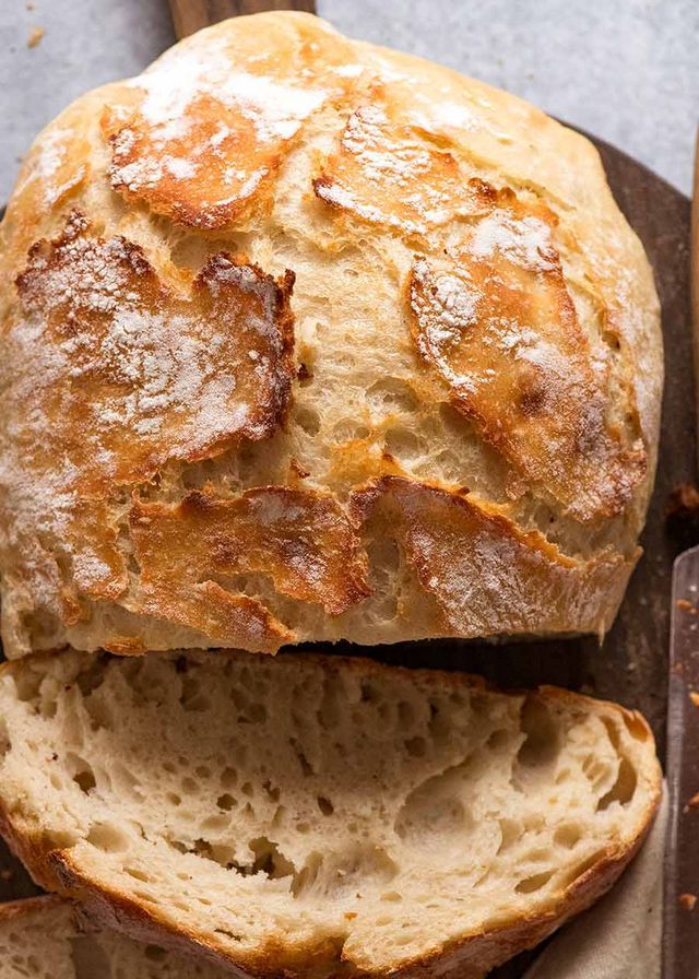 World's Easiest Yeast Bread recipe - Artisan, NO KNEAD crusty bread ...