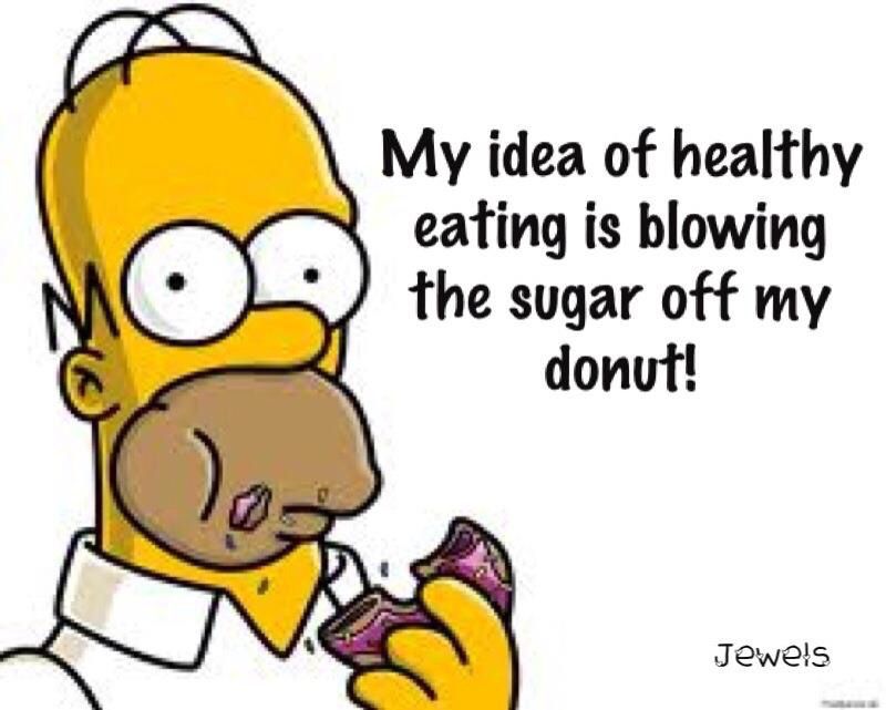 Homer What Is Health Funny Thoughts Healthy Donuts