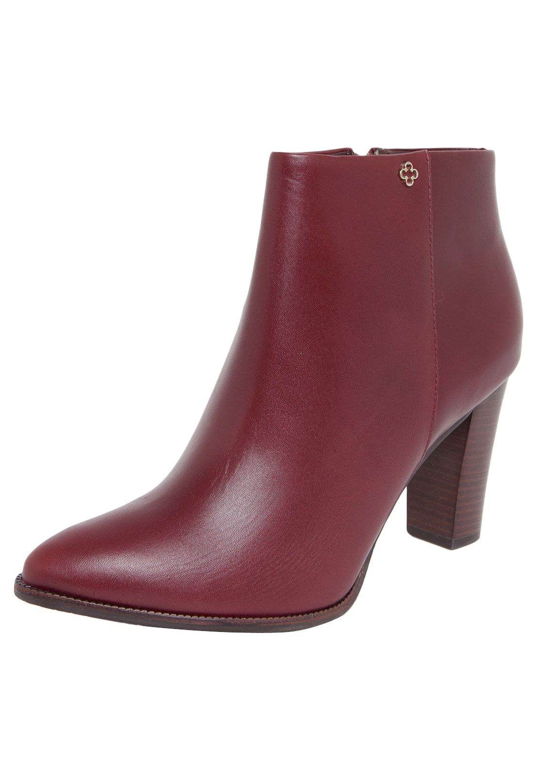 Bota Capodarte Cano Curto Salto Alto Grosso Bico Amendoado Vinho - Marca Capodarte | Tendência em sapatos, Sapatos para mulheres, Bota capodarte