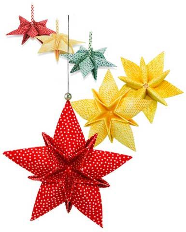 Fabric Origami Projects Fabric Christmas Ornaments Christmas Crafts Diy Fabric Origami