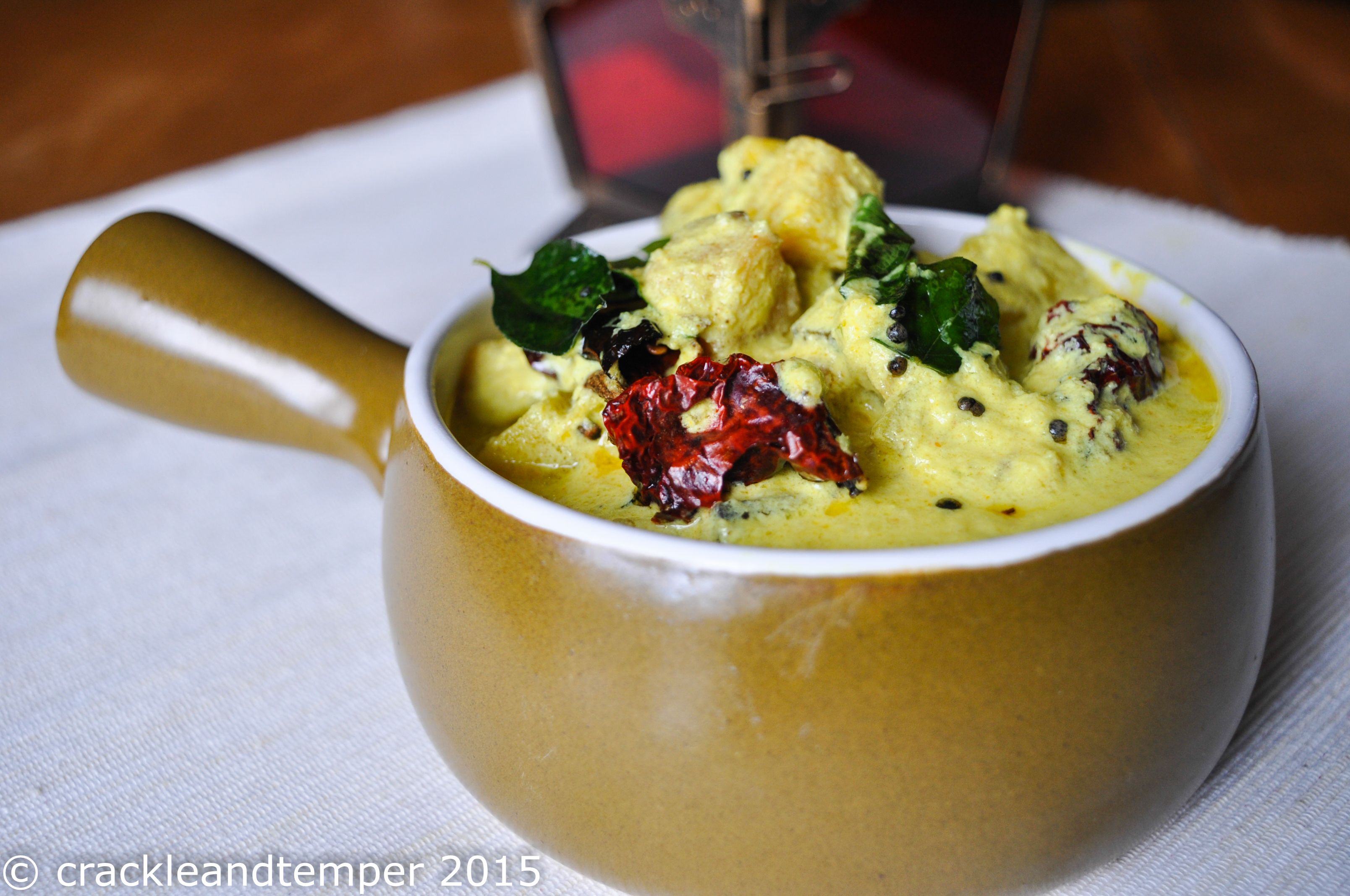 Kurukku Kalan Kurukku Kalan / Raw banana and yams cooked in coconut yogurt curry