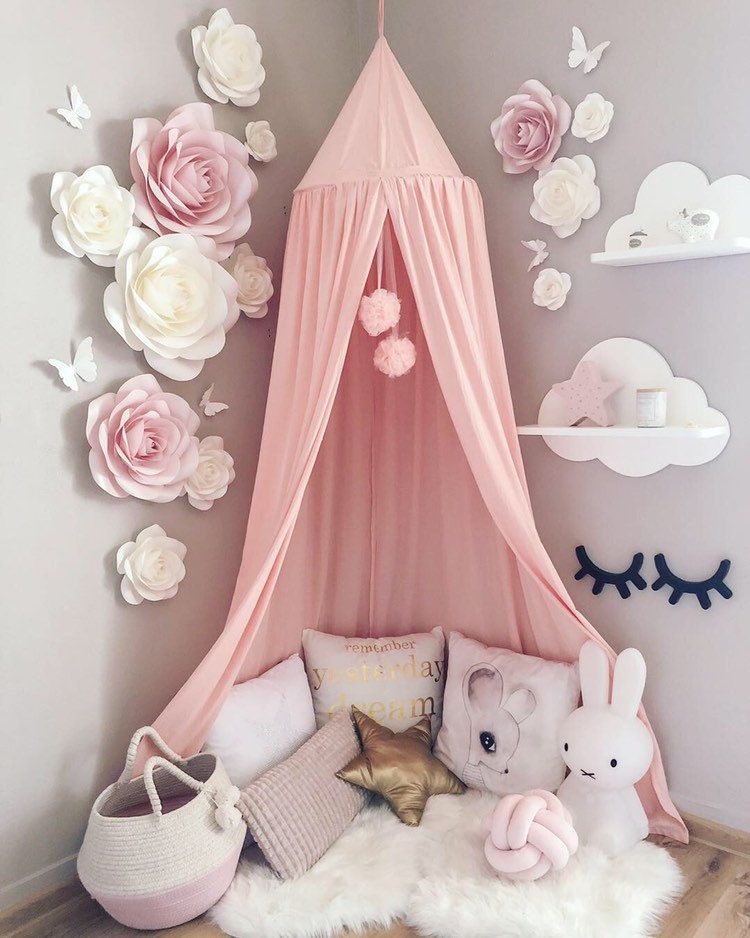 Blush Pink and Off White Paper Flowers - Pépinière Papier Fleur Ensemble - Décor mur aux fleurs de papier - Grandes fleurs en papier - Fond de fleur de papier