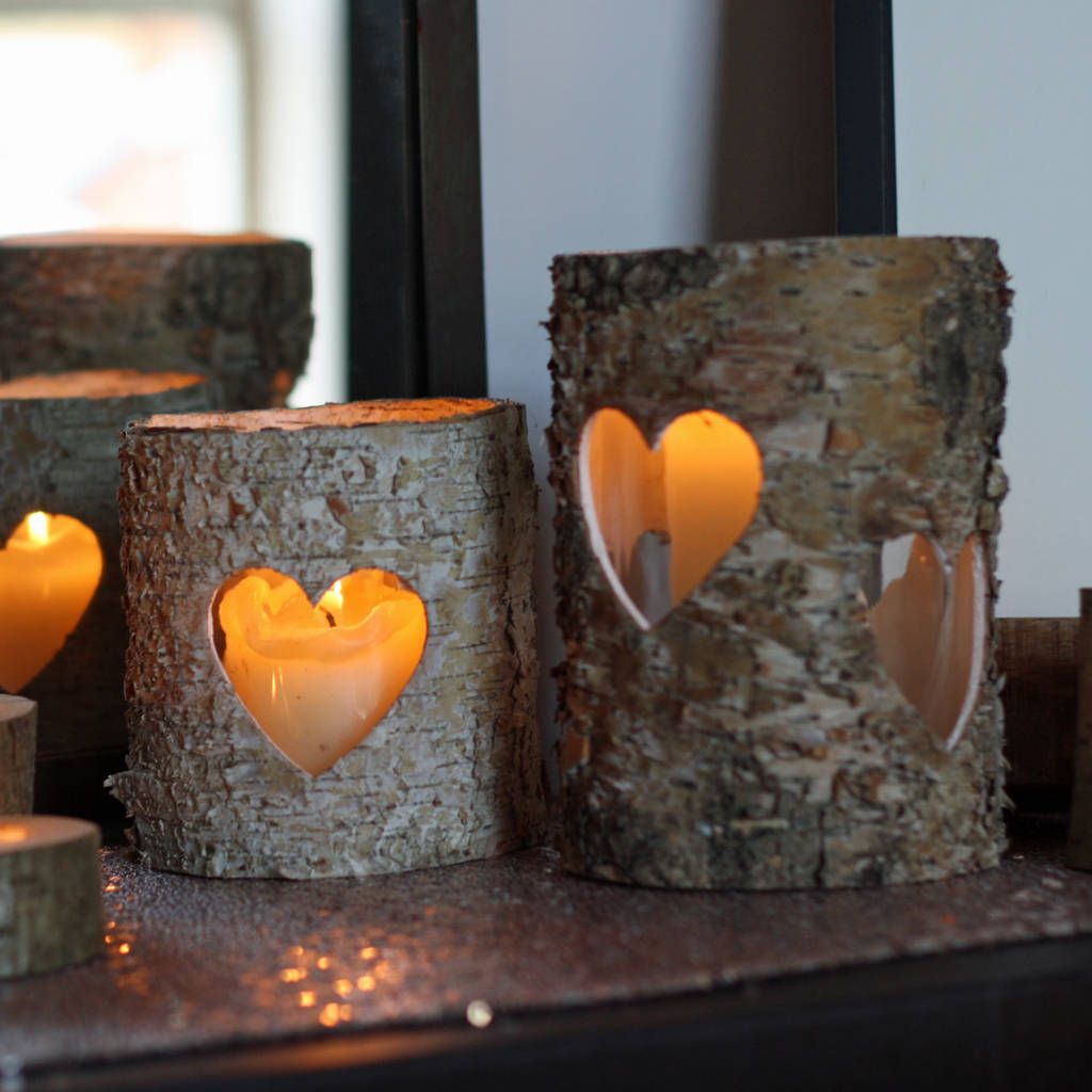 Personalised Rustic Birch Wood Vase Fall wedding table decor, Fall