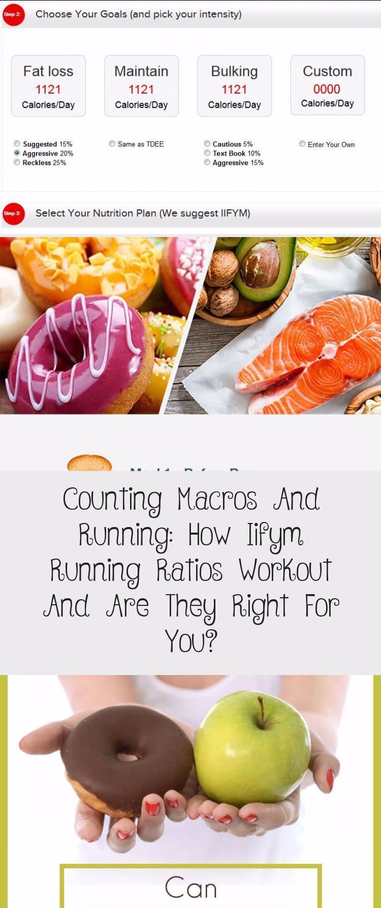 IIFYM Running meal plan example - learn more about macronutrient ratio for marathon training #iifym...
