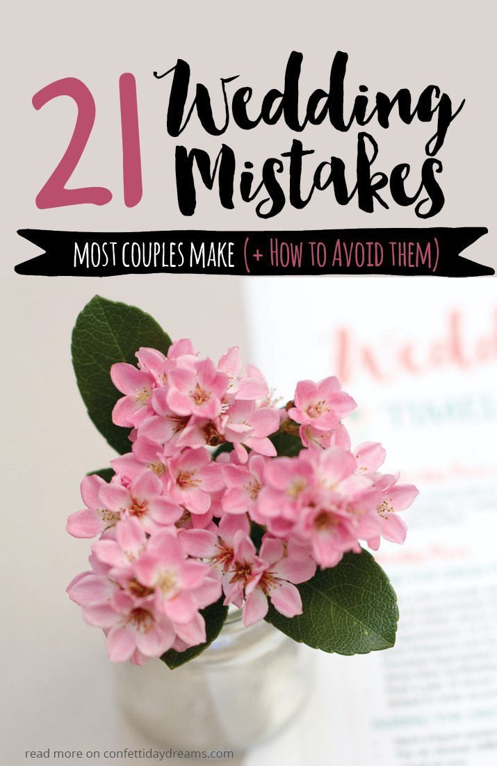 Avoid these 21 Mistakes Brides Make When Wedding Planning Avoid these 21 Mistakes Brides Make When Wedding Planning