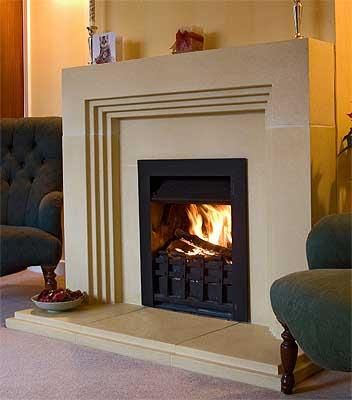 Deco Fireplace Rebated Including Slips And Hearth Cast Stone Fireplace Fireplace Fireplace Decor