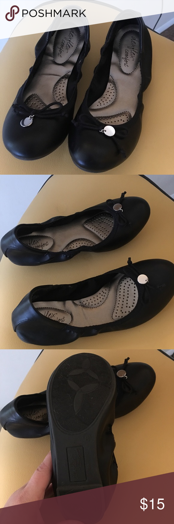 comfy black ballet flats