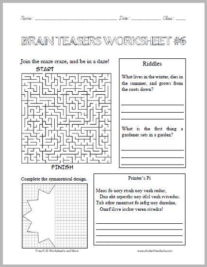 Brain Games Observation Skills Worksheet Answers
