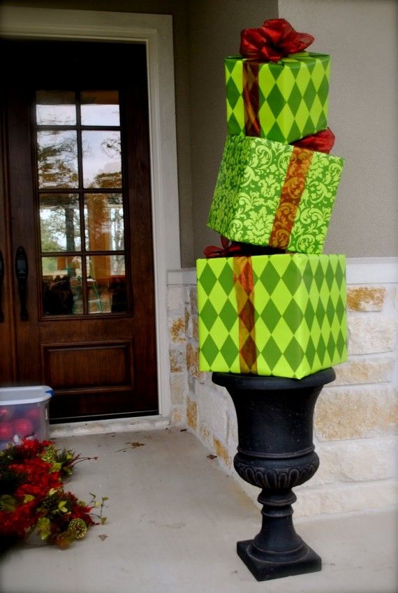 diy outdoor christmas decorating