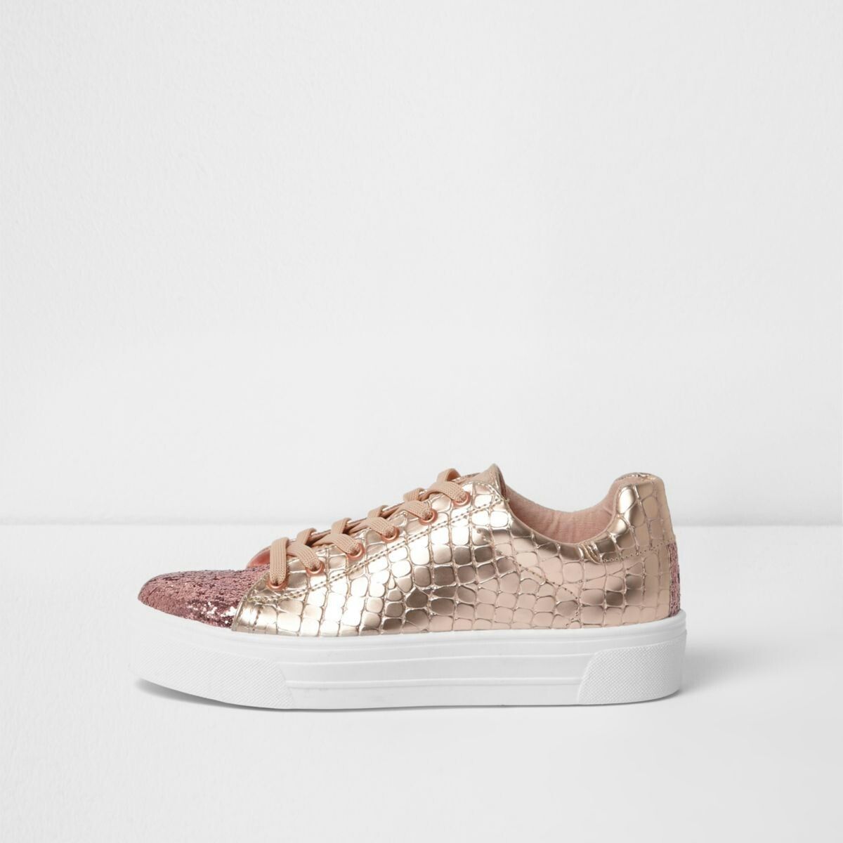 gold glitter plimsolls