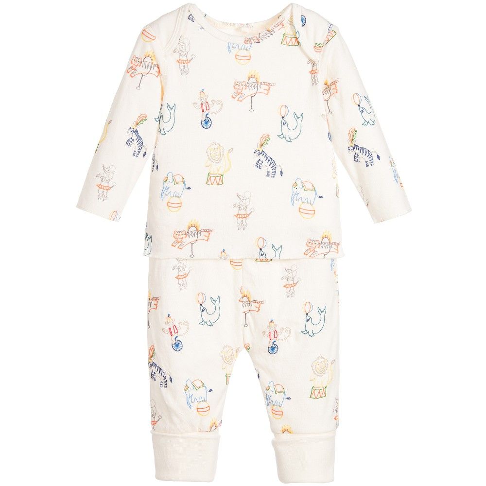 Stella McCartney Kids Ivory Cotton 2 Piece Trouser Set at Childrensalon ...