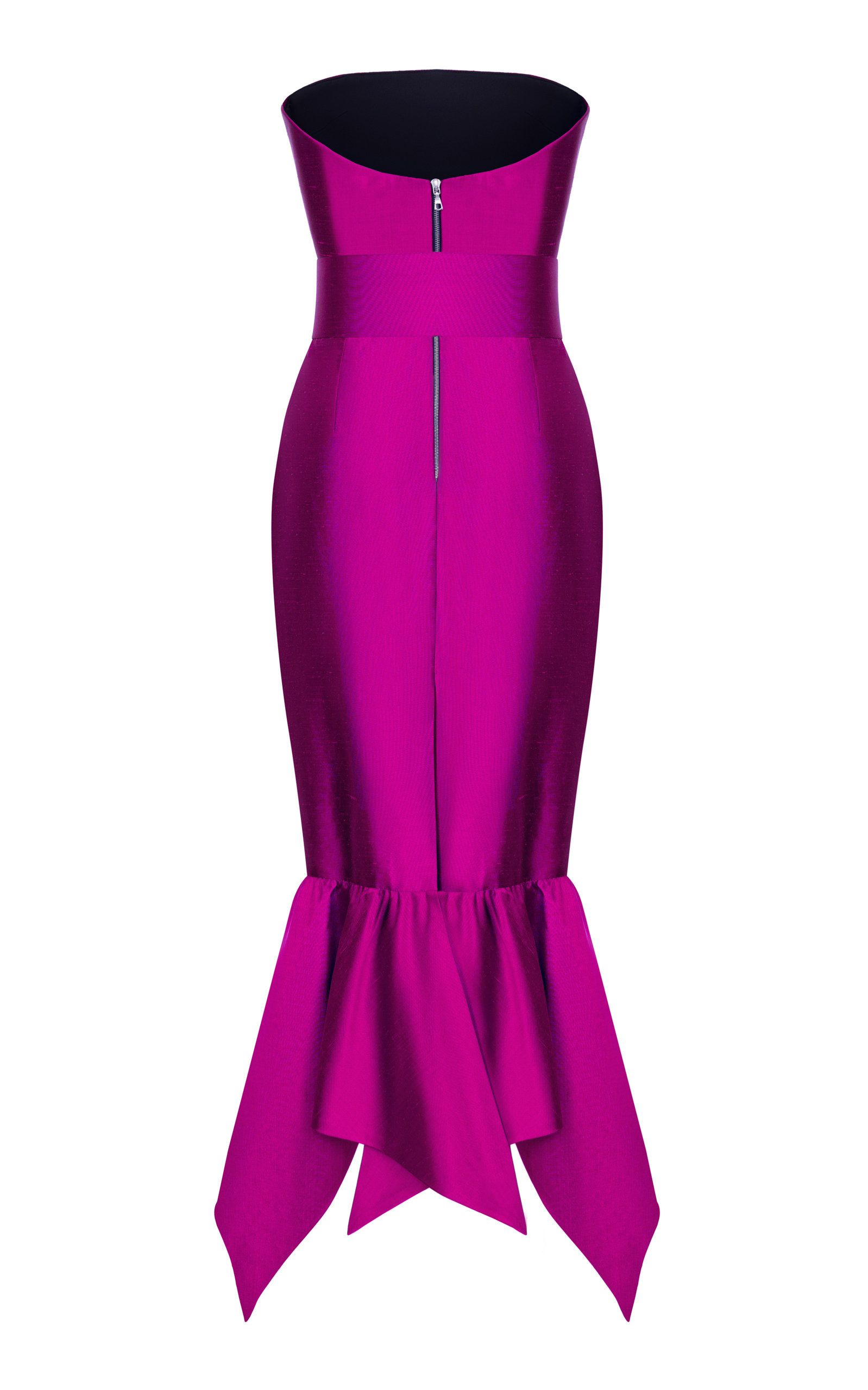 Rasario Strapless Silk Satin Gown Trending Dresses Lovely Clothes Fashion