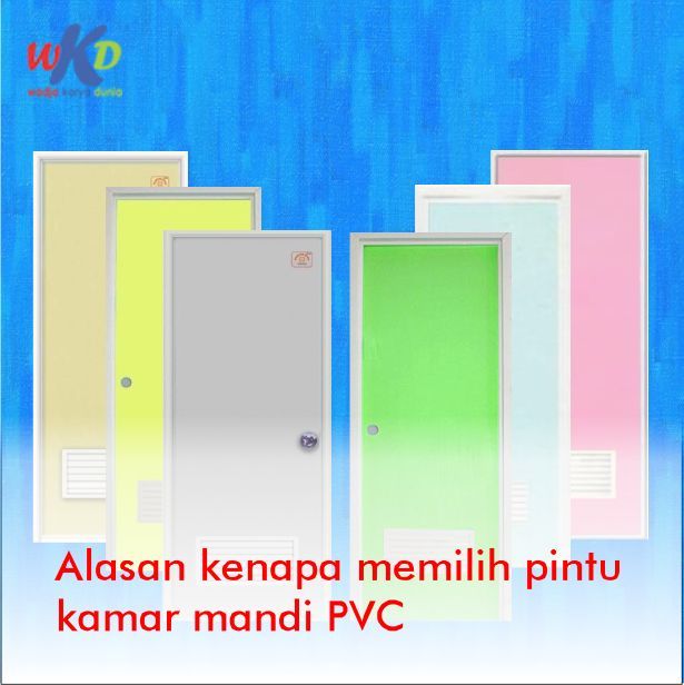 PVC (poly vinyl chloride) is a bathroom door made of …- PV…