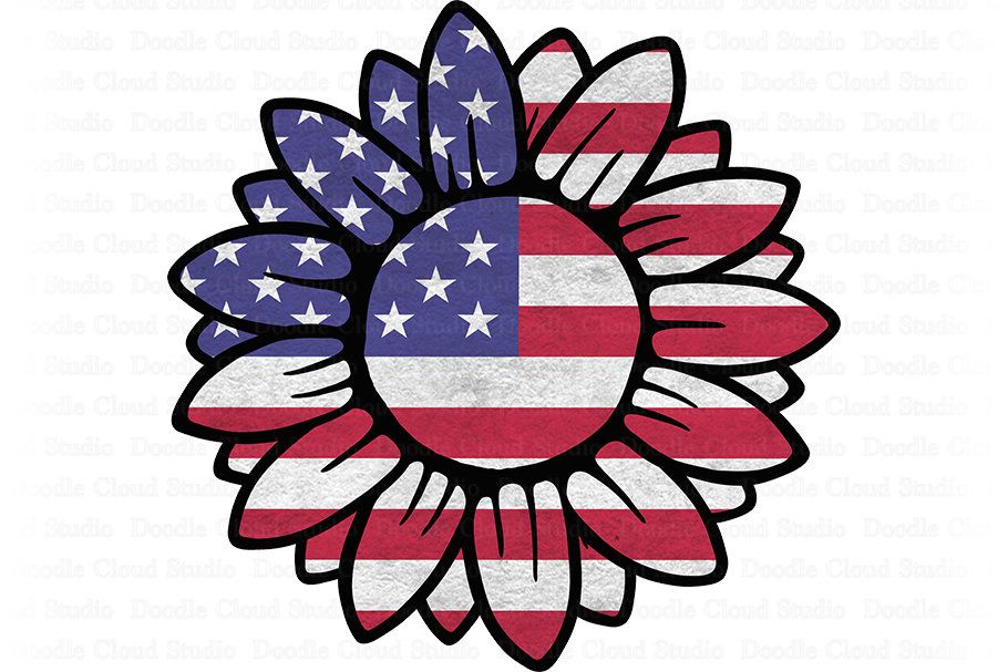 American Flag Sunflower Png Sunflower Patriotic Sublimation Etsy In 2021 Sunflower Png Patriotic Art American Flag