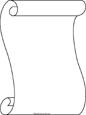 write a scroll shaped name acrostic poem scroll outline template