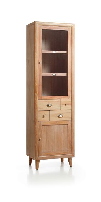 VITRINA ESTILO COLONIAL COLECCION BROMO COLOR HAYA REF: 305013 Crockery Cabinet, Estilo Colonial, Lush, Retro Fashion, Tall Cabinet Storage, Furniture, Color, Home Decor, Style