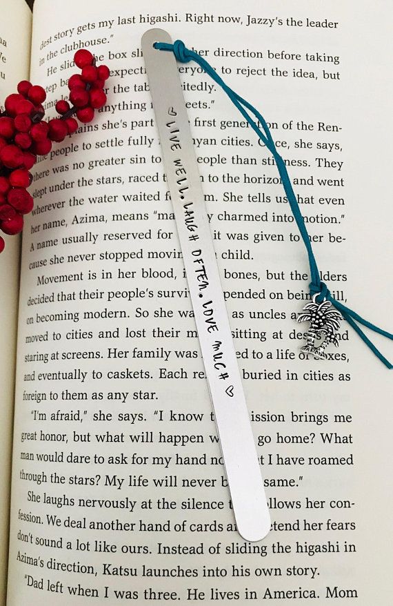 gift for reader custom bookmark literary gift gift for writers