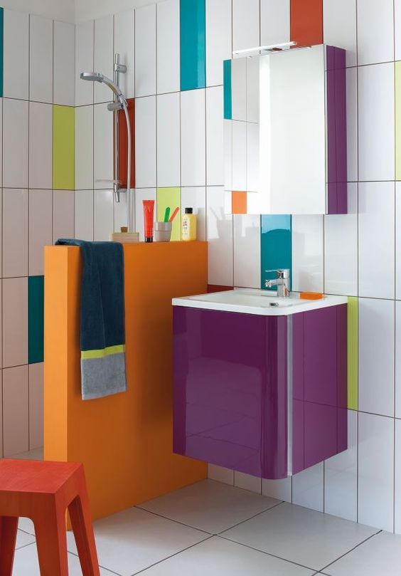 Kleurrijke badkamer. | My Loft | bathroom | Pinterest | Fliesen Kleurrijke badkamer. | My Loft | bathroom | Pinterest | Fliesen