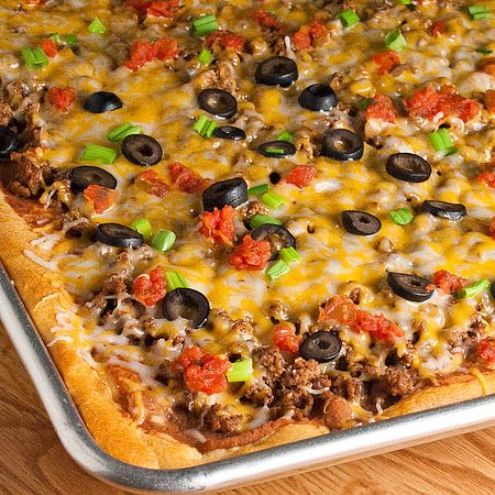 taco pizza recipe food