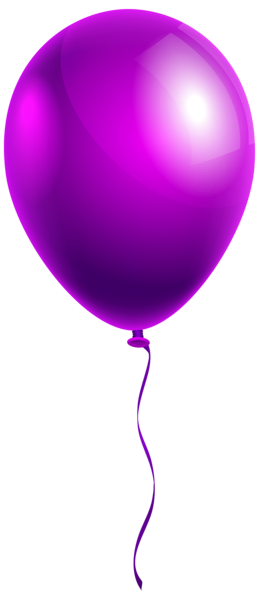 Download Single Purple Balloon PNG Clipart Image | Purple balloons ...