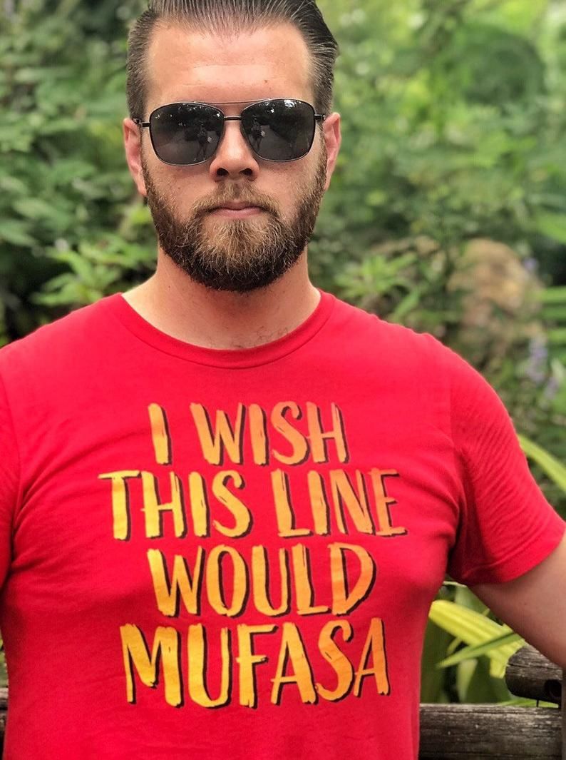 I Wish This Line Would Mufasa Funny Disney Shirt / The Lion | Etsy Family Disney Trip, Disney Shirts For Family, Disney Life, Disney Fun, Disney Magic, Family Disney Outfits, Unique Disney Shirts, Punk Disney, Mulan Disney