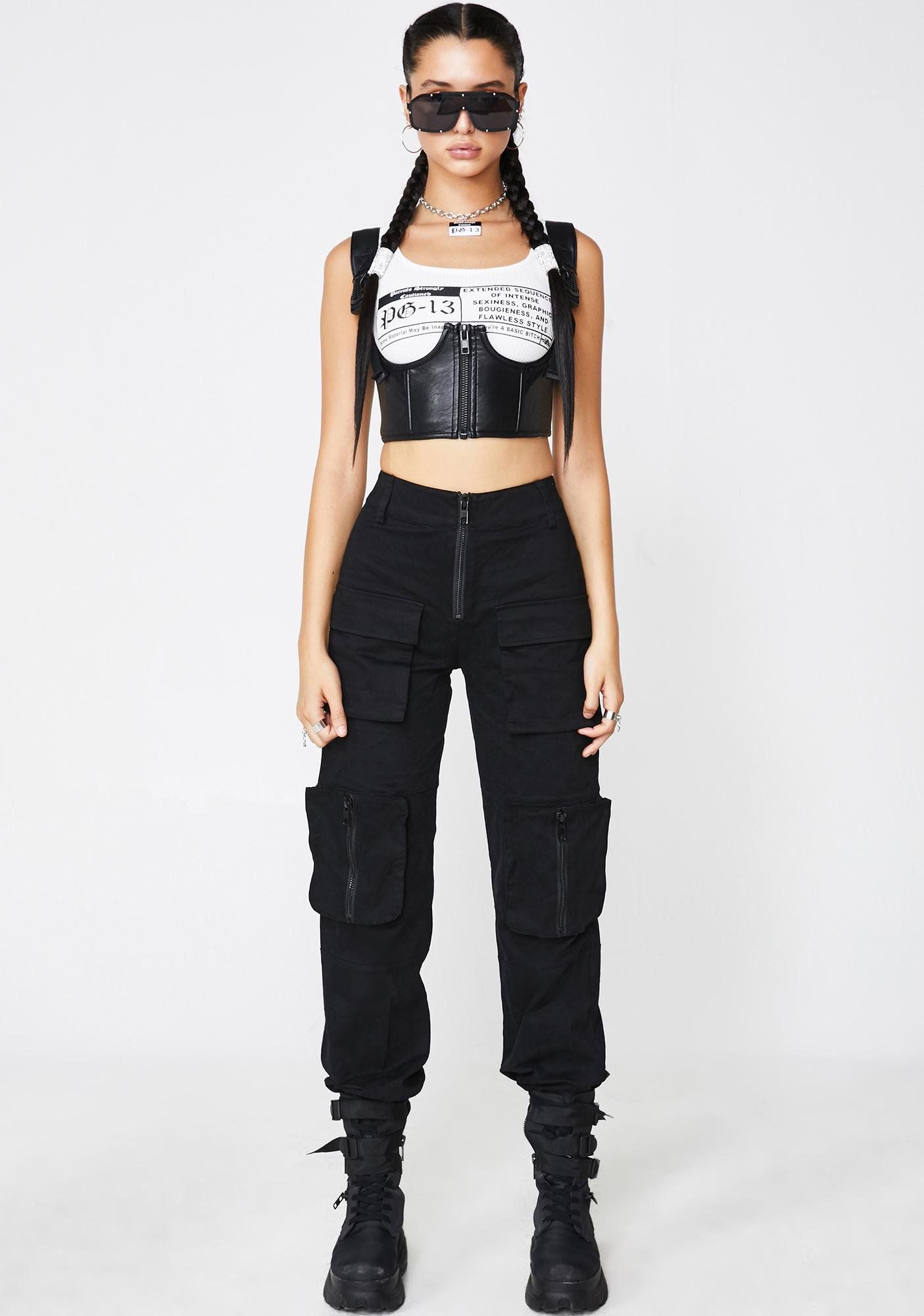 Poster Grl My Type Underboob Corset Black Large Poster Grl My Type Underboob Corset Black Large