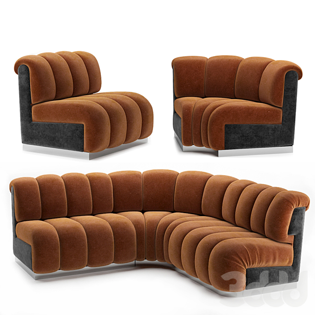 3d модели: Диваны - Диван модульный ресторана Floor Chair, Sectional Couch, Flooring, Furniture, Home Decor, Board, Decoration Home, Room Decor, Wood Flooring