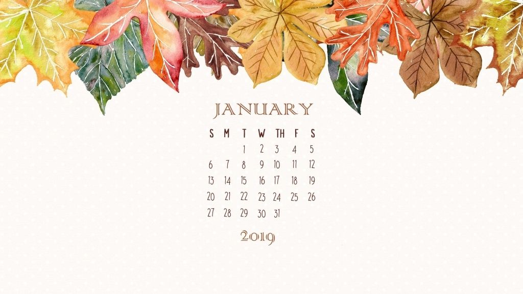 Cute January 2019 Calendar Wallpaper Calendar Wallpaper Desktop Wallpaper Calendar Nature Desktop Wallpaper
