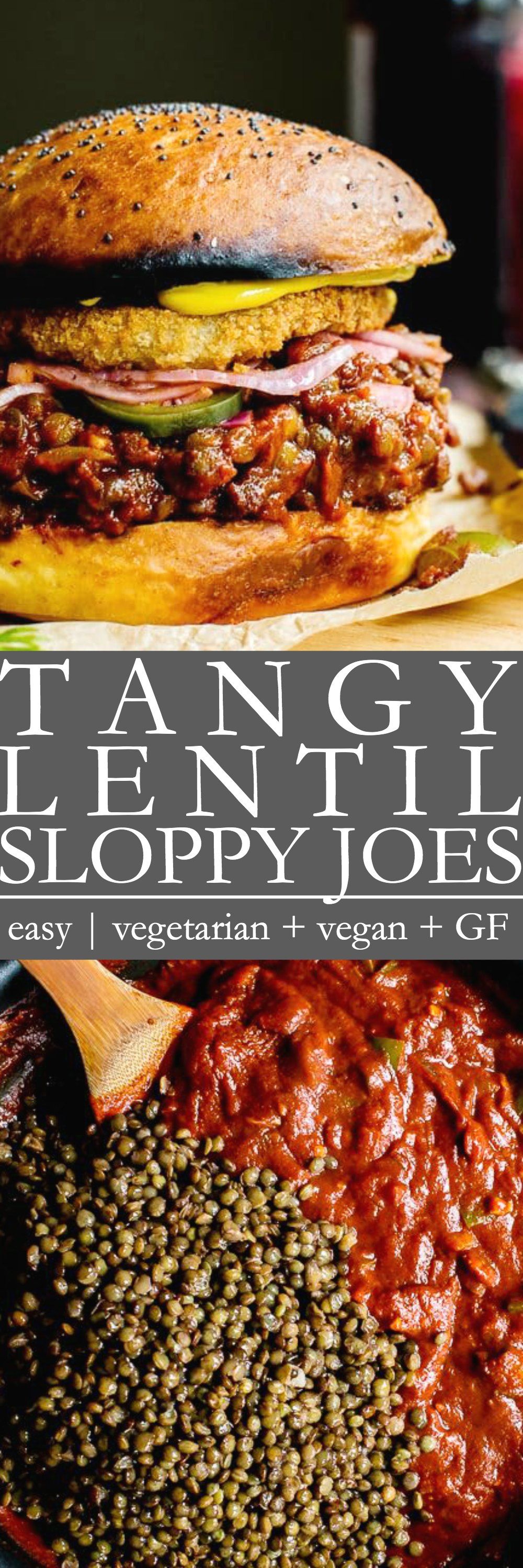 Tangy Lentil Sloppy Joes