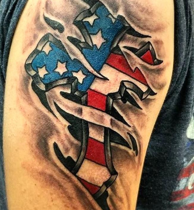 151 Perfectly American Flag Tattoos For Boys Who Love To