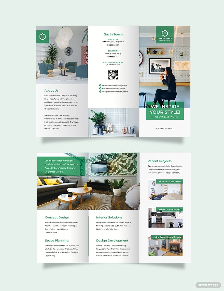 Interior Contractor Tri-Fold Brochure Template #AD, , #Paid, #Tri, #Contractor, #Interior, #Template, #Brochure Pamphlet Design, Leaflet Design, Booklet Design, Flyer Design, Layout Design, Interior Design Business Plan, Brochure Design Inspiration, Design Ideas, Trifold Brochure