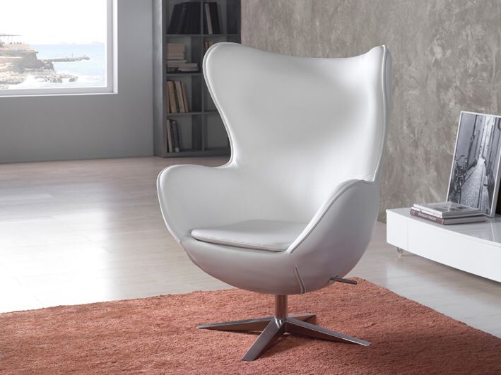 Stol modell egg. #stol #lenestol #hvit #egg #stue #interior ... Stol stue