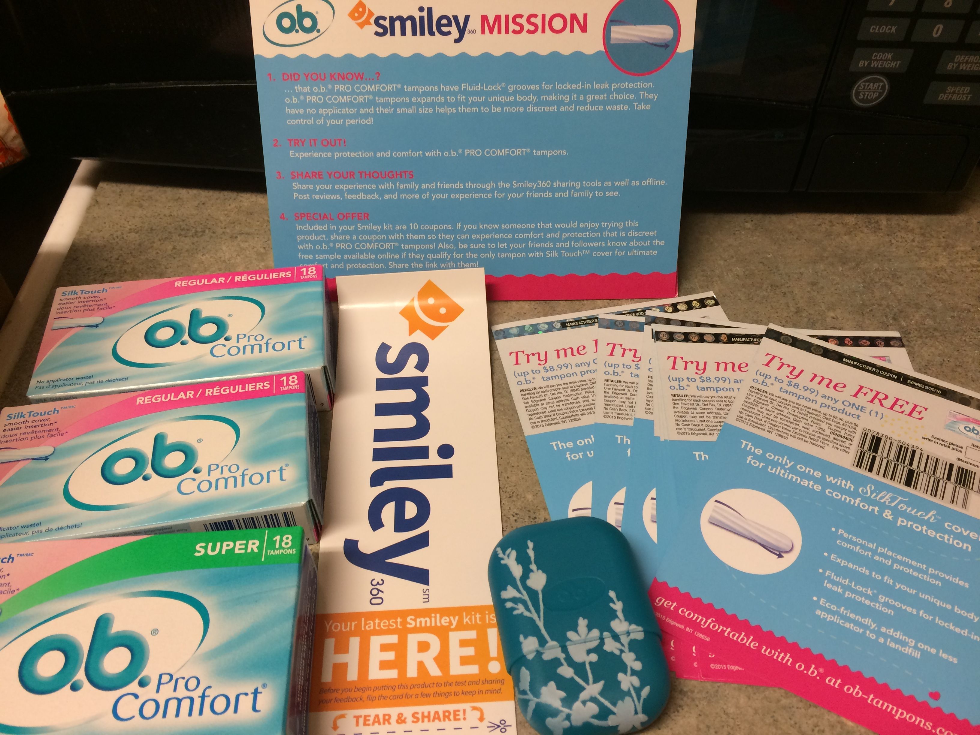 Free box of tampons Free box of tampons