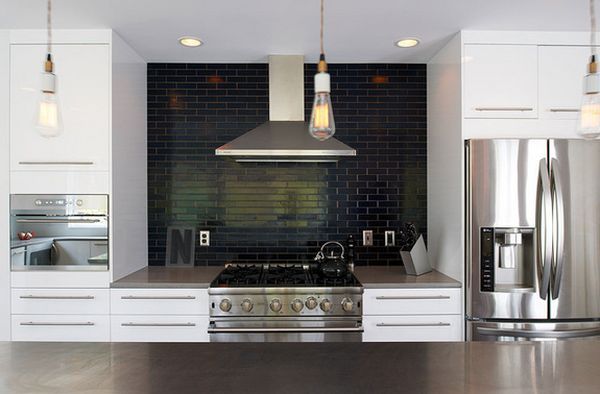 Black Kitchen Backsplash Tiles Subway Black Kitchen Backsplash Tiles
